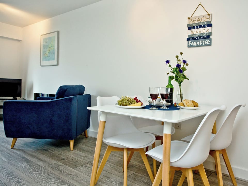 Light and airy dining area | Fistral Escape - Ocean 1 Apartments, Newquay