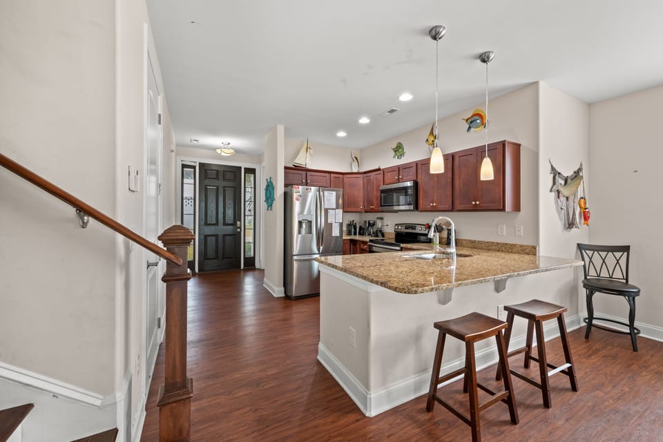 Enjoy preparing meals in this updated spacious kitchen.
