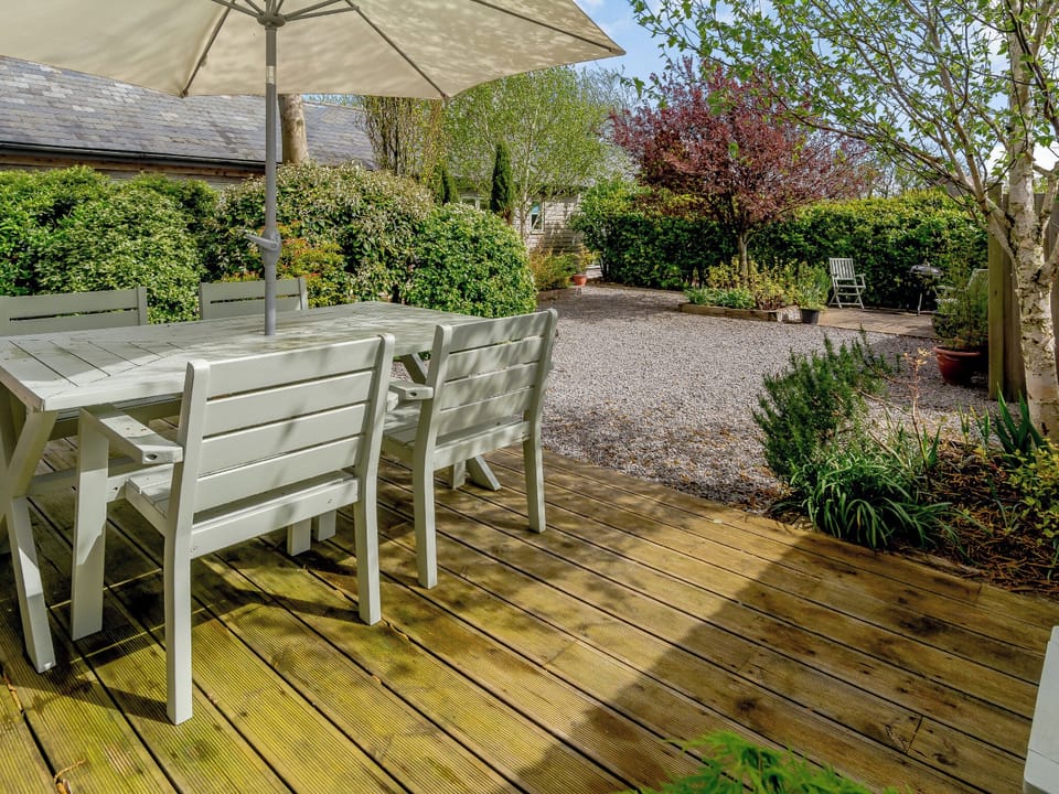 Decked patio area with outdoor furniture | Primrose, Nr Wells