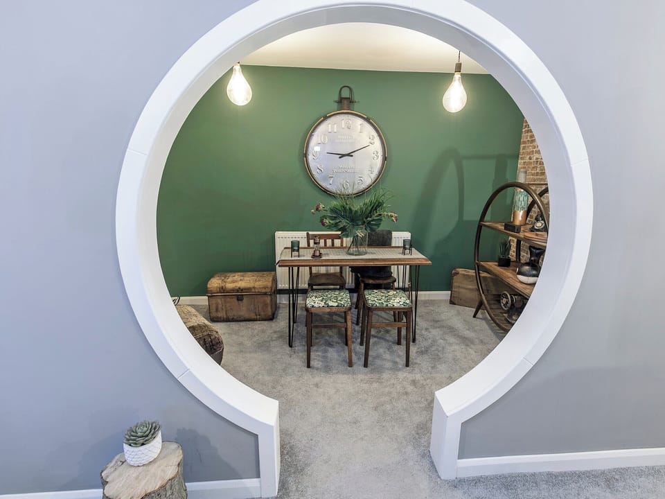 Stylishly furnished dining area | Royal Crescent, Whitby