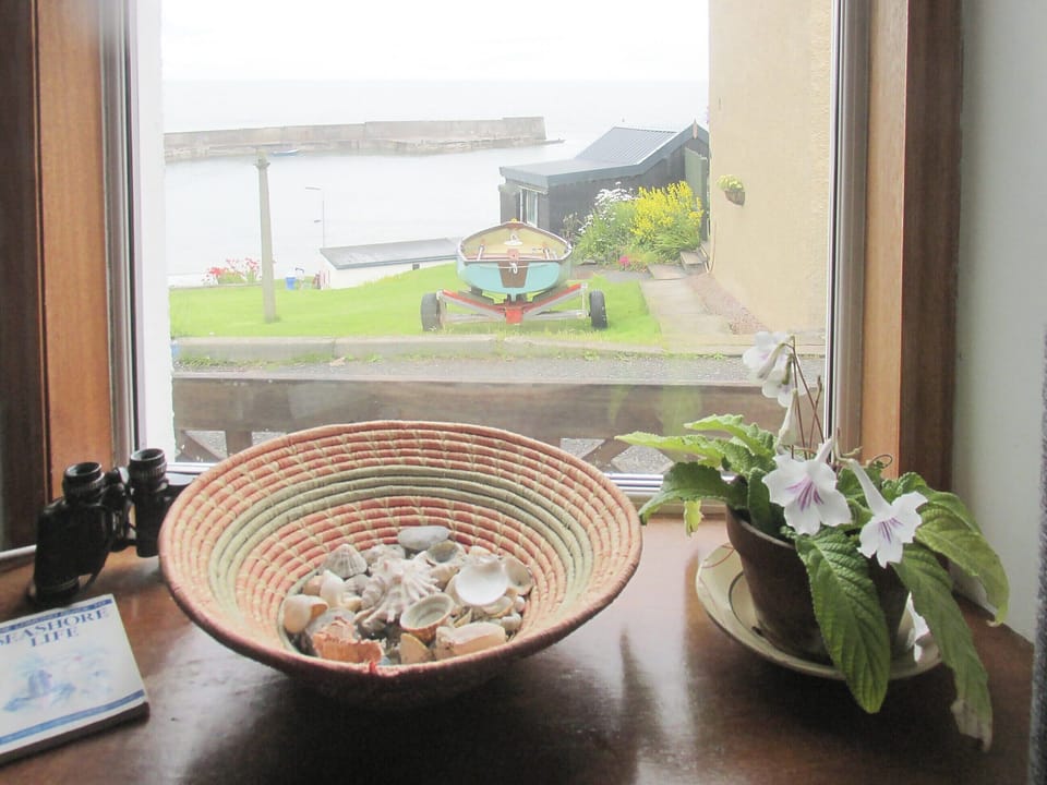 Stunning views over the harbour | Seaton Cottage, Collieston, near Ellon