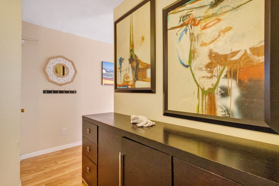 You will find plentiful closet and cupboard storage for your vacation needs.