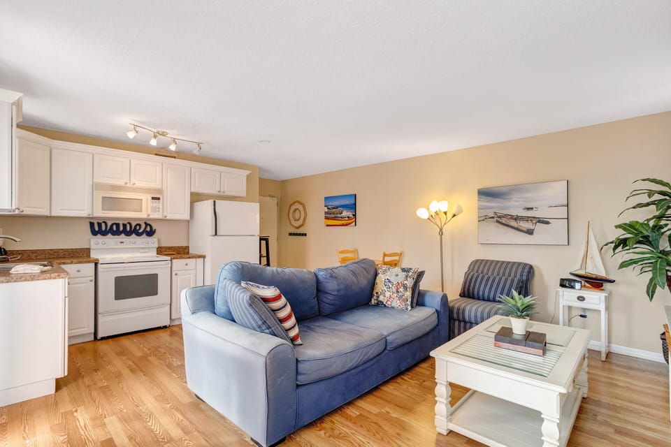 This compact unit offers a complete, full-sized kitchen.