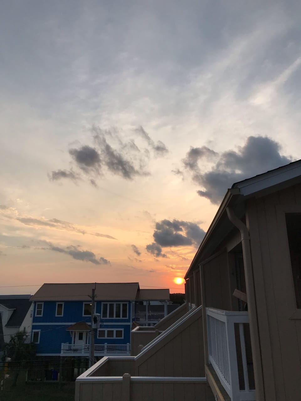 View from landing in front of condo. 