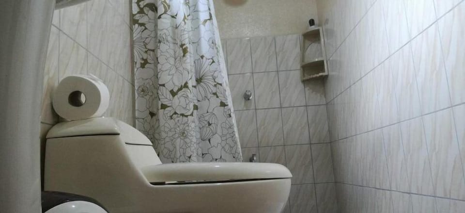 Cabin, 1 Queen Bed | Bathroom | Shower, towels, soap, shampoo