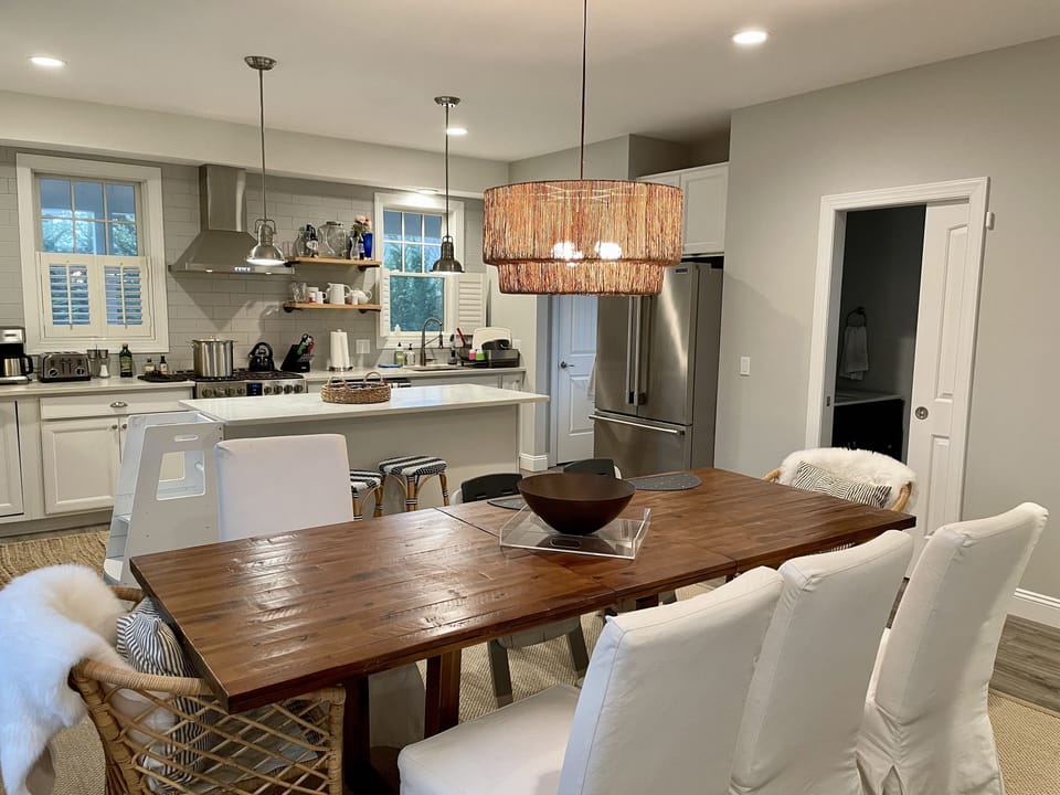 Dining and kitchen