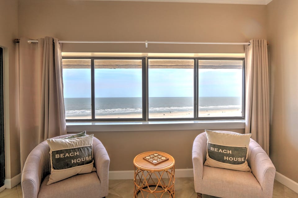 Living Room View of Ocean and Beach