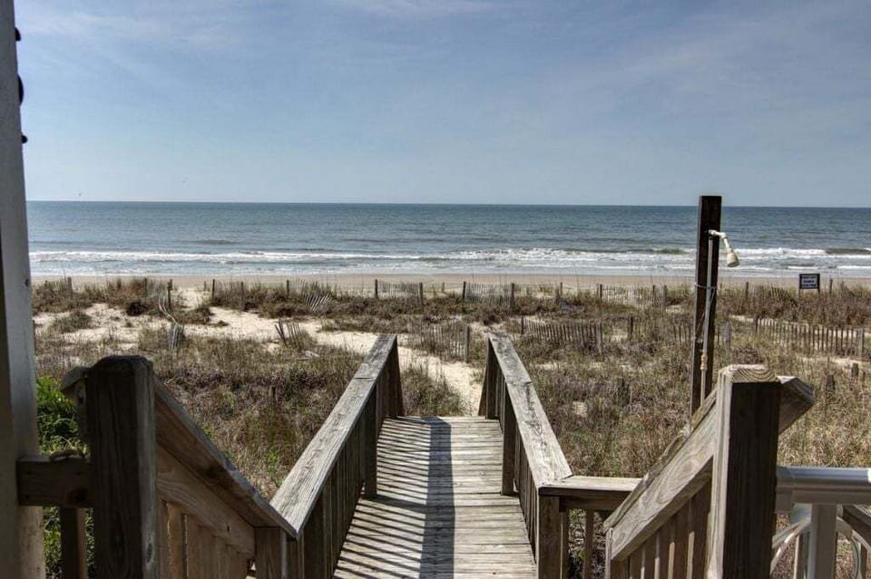 Back Steps to Ocean
