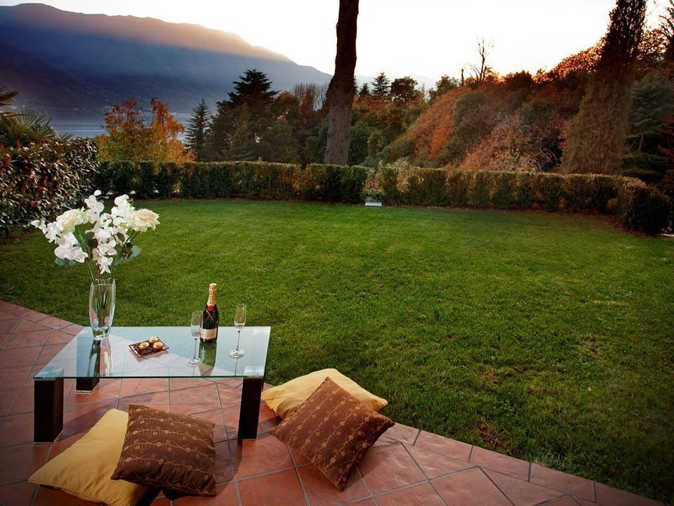 The home features a private garden.