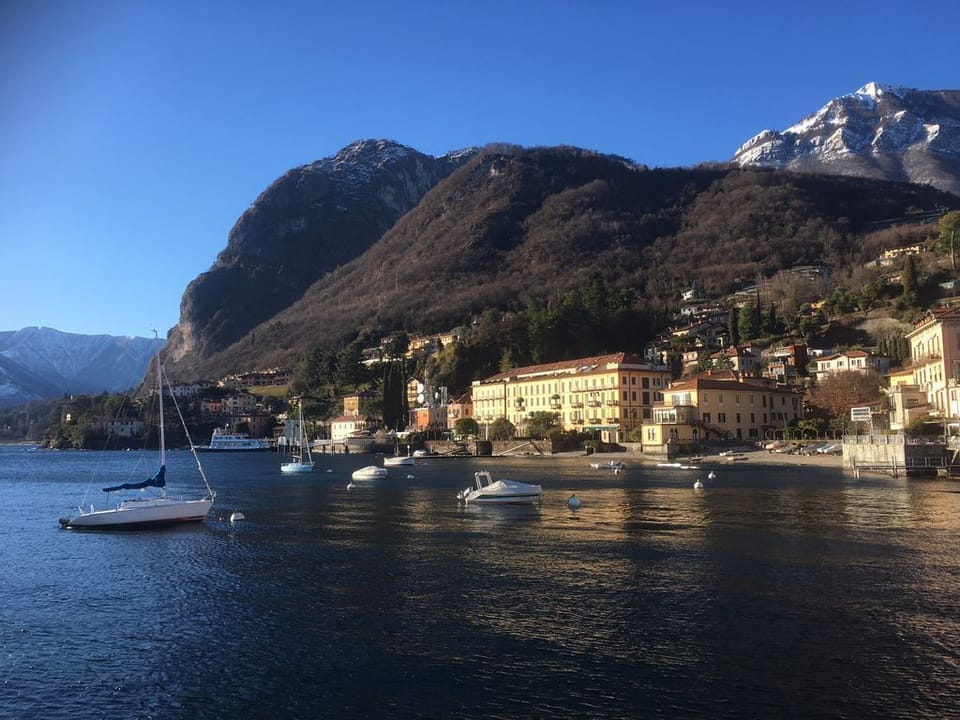 The lake as seen in winter.