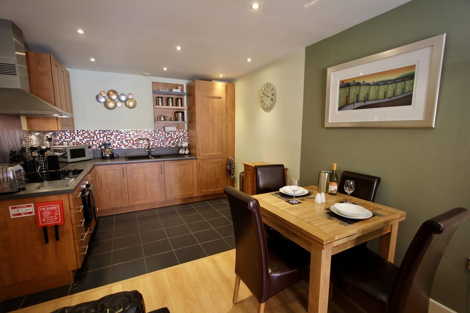 Kitchen and dining area