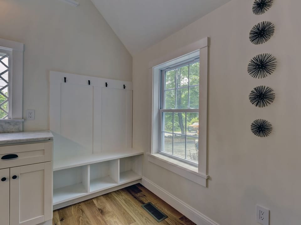Entryway storage and hooks