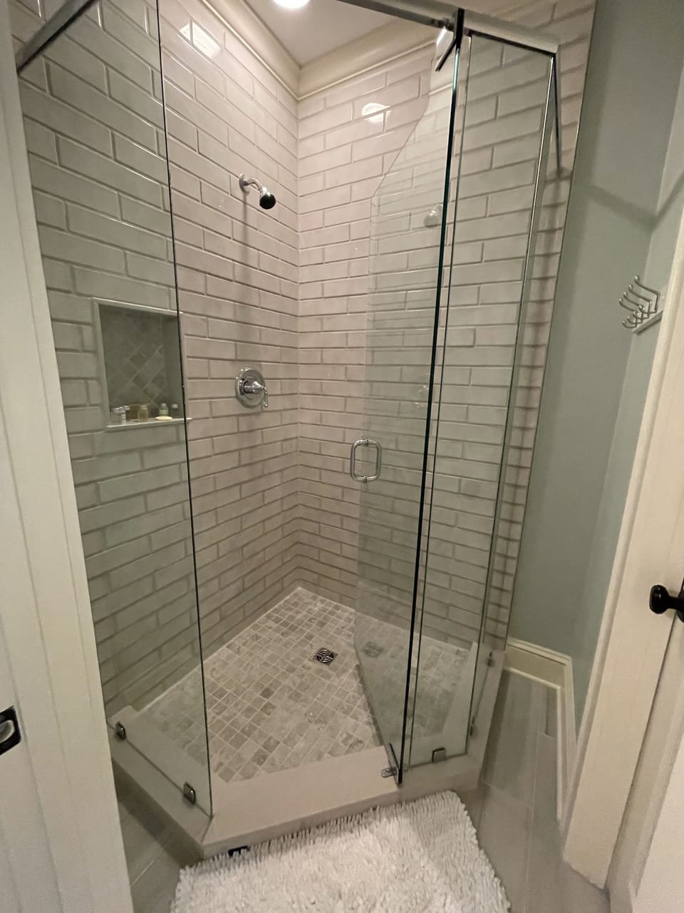 Newly renovated shower of bathroom #2. 