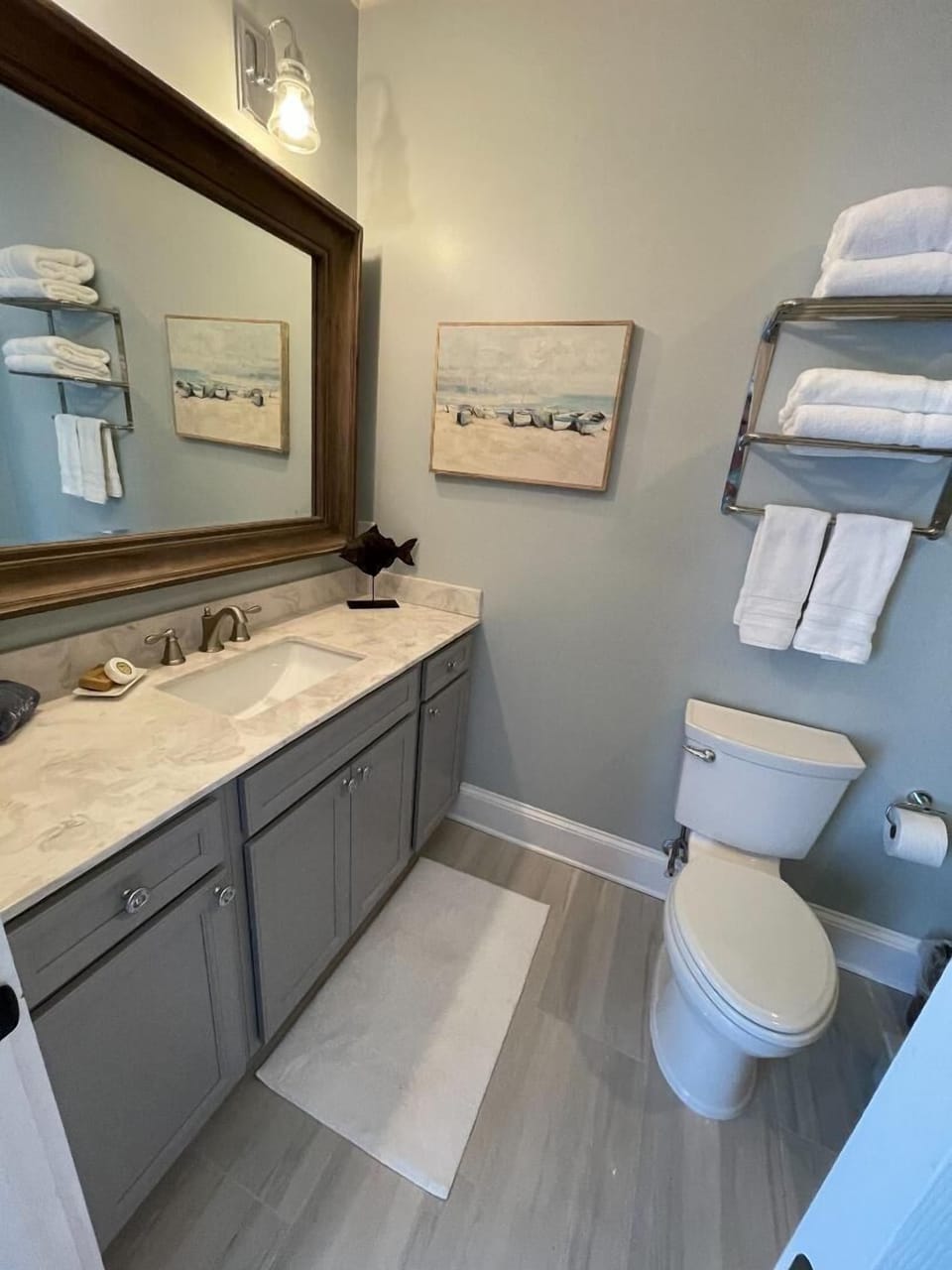 Newly renovated Master #1 bathroom.