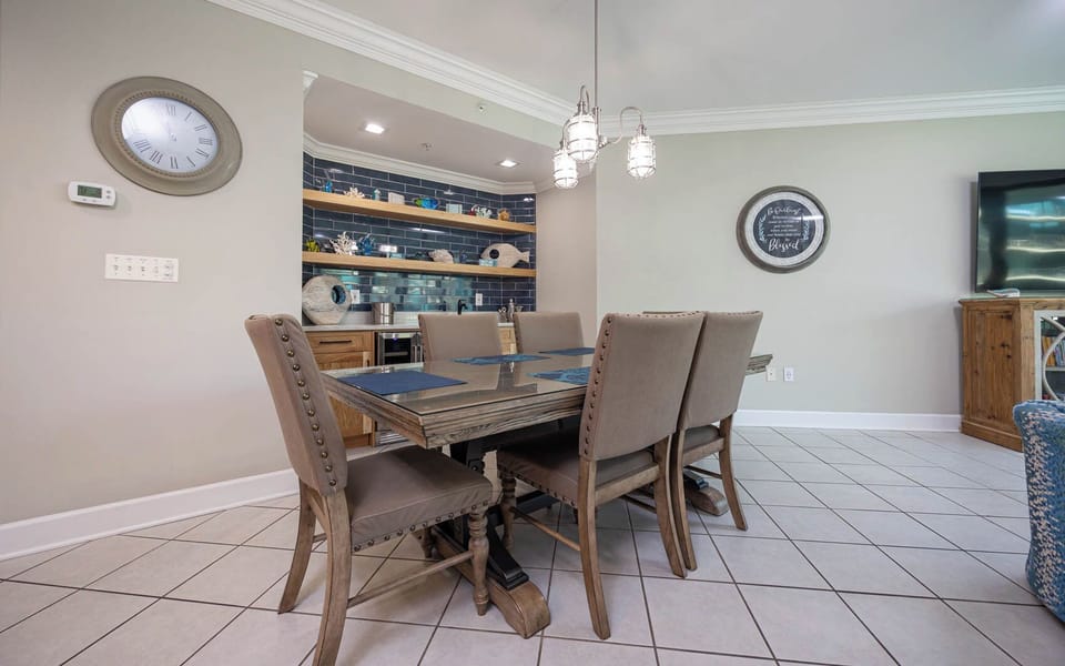 Enjoy a fun game night or family meal with coastal balcony views and create lasting memories with loved ones