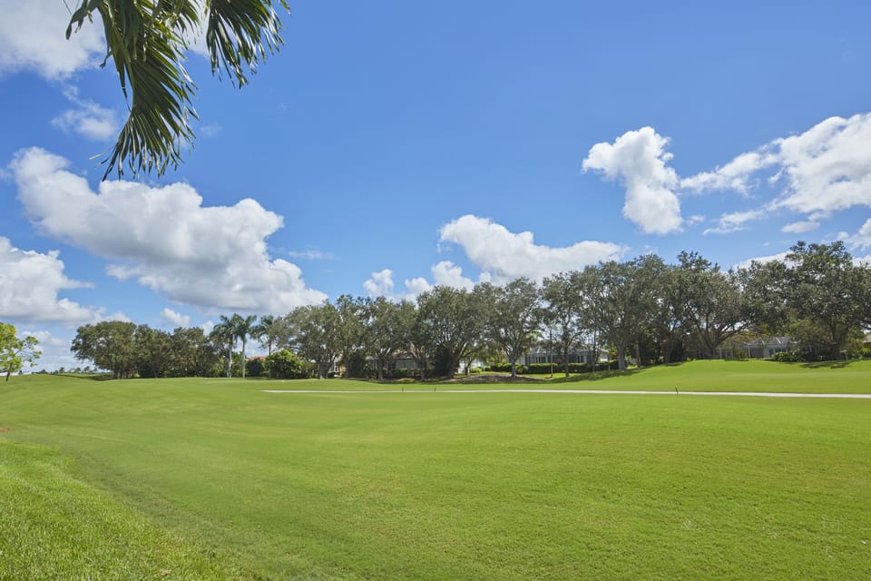 View of 2nd fairway from outside the lanai.