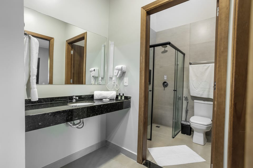 Premium Apartment | Bathroom | Shower, free toiletries, hair dryer, bidet