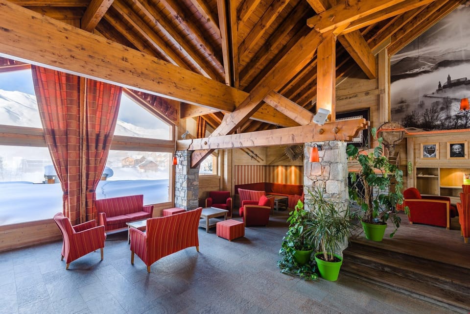 Spend time with new and old friends in the communal lobby.