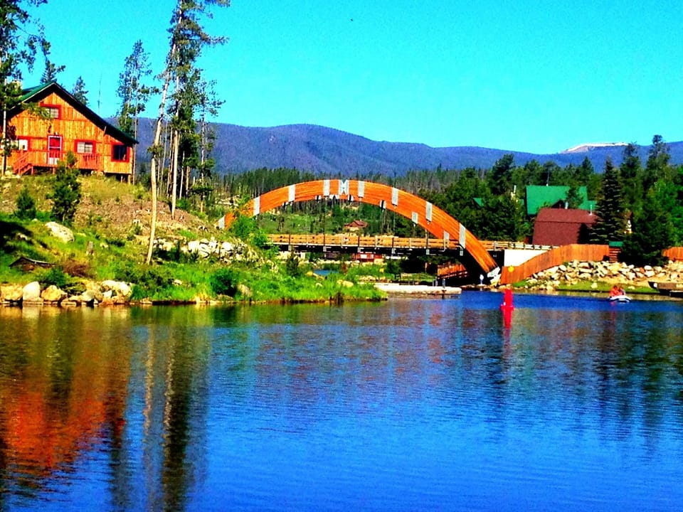 Three glittering lakes nearby reflect Colorado Blue Skies.