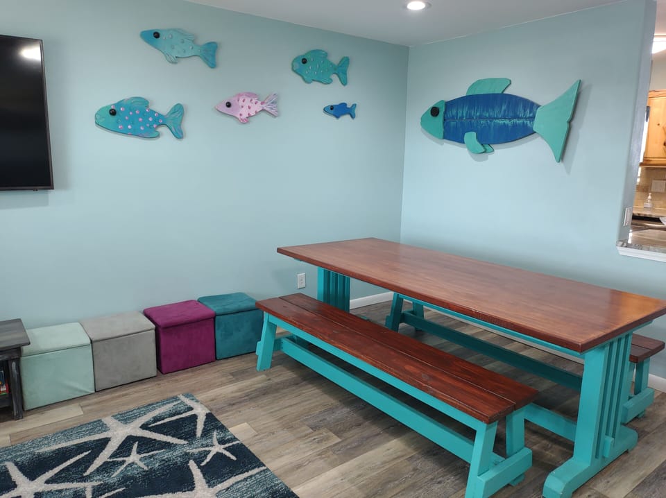 We made the fish on the wall :)