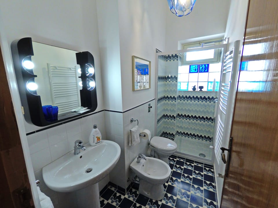Family Triple Room, Outdoor Private Bathroom | Bathroom | Shower, hair dryer, slippers, bidet