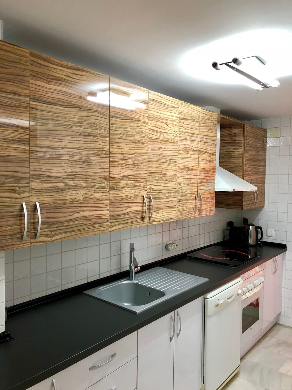 Apartment, 3 Bedrooms, Balcony | Private kitchen | Full-size fridge, microwave, oven, stovetop