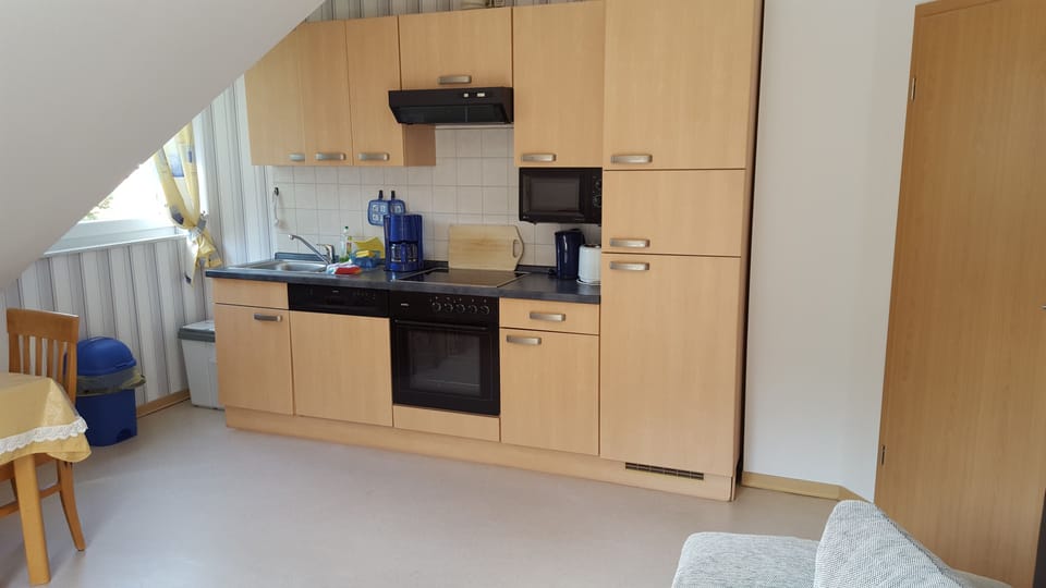 Basic Apartment, 1 Bedroom (incl. cleaning fee 12 EUR) | Private kitchen | Fridge, microwave, oven, stovetop