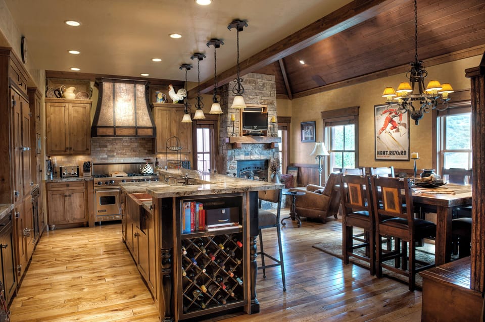 Kitchen - Dining  Room with Hearth  Room