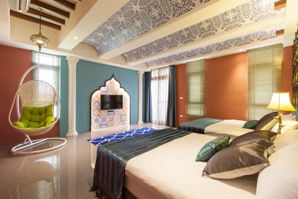 Quadruple Room, Garden View | Soundproofing, rollaway beds, free WiFi, bed sheets