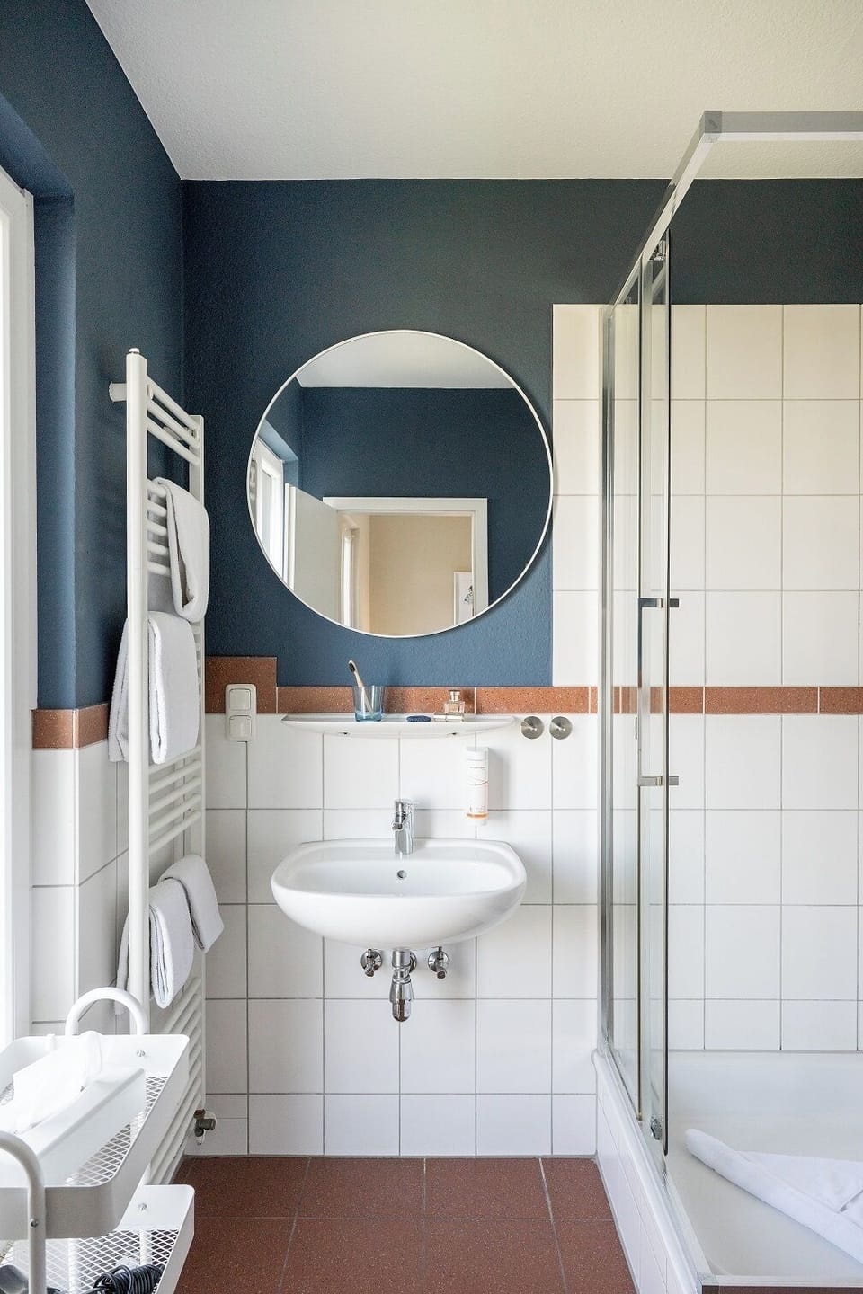 Standard Double Room, Sea View | Bathroom | Hair dryer, towels