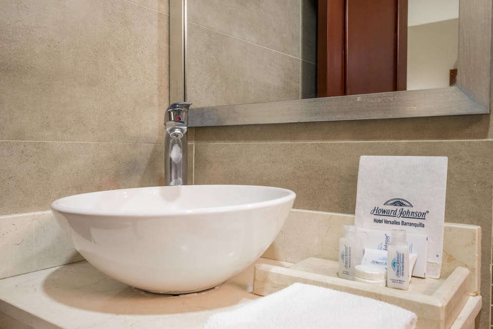 Free toiletries, hair dryer, towels