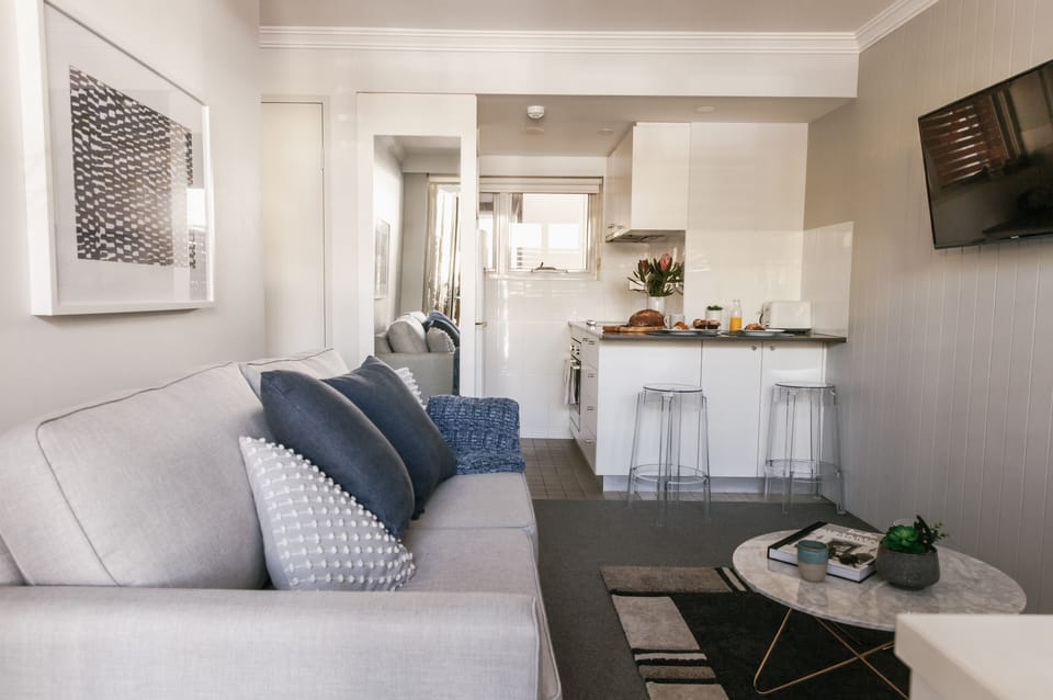 One Bedroom Apartment | Living room | 42-inch TV with digital channels, Netflix, streaming services