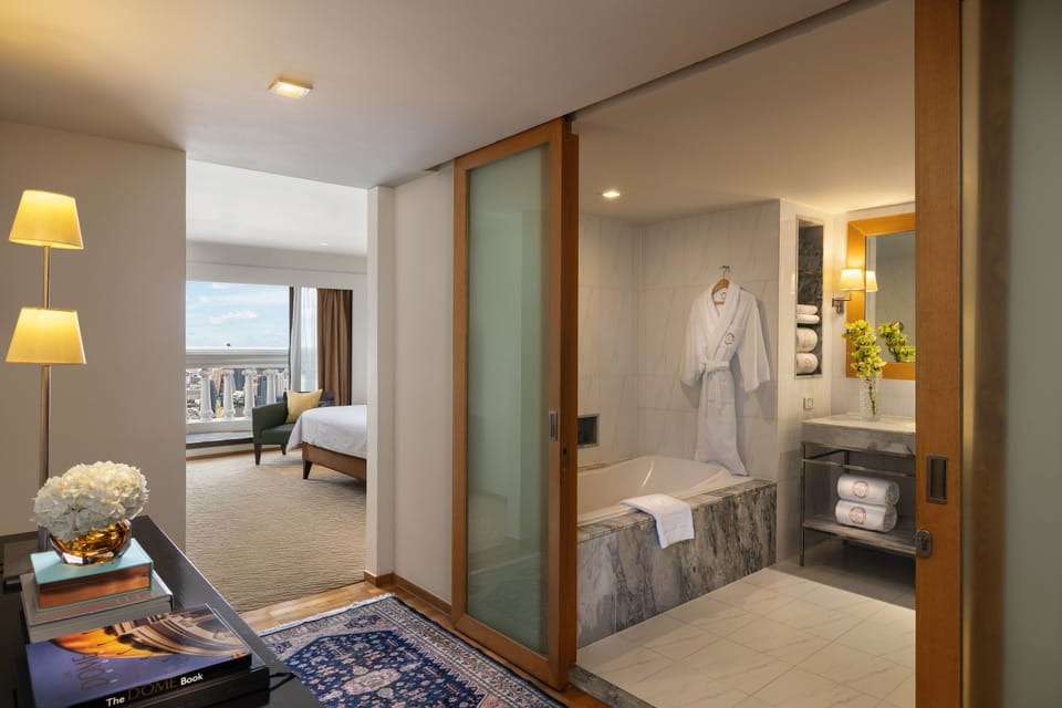 Tower Club Suite 3 Bedroom with Lounge | Premium bedding, free minibar items, in-room safe, desk