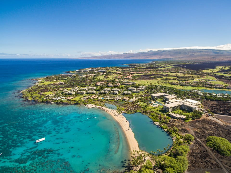 Aerial view of the bay