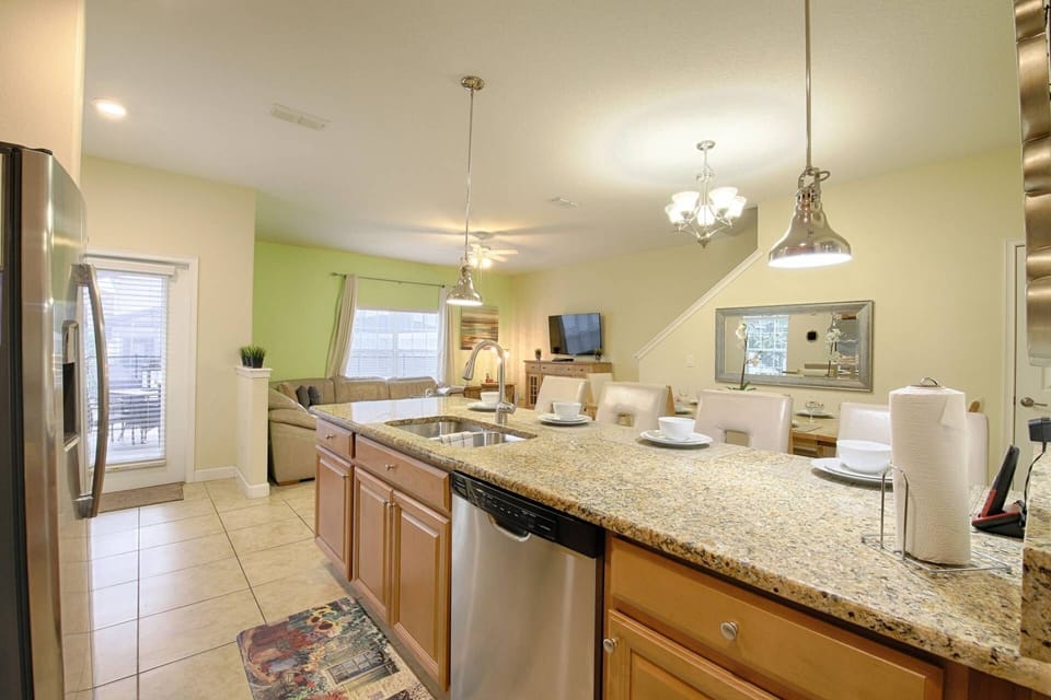 Breakfast Bar w/Granite Counter Top