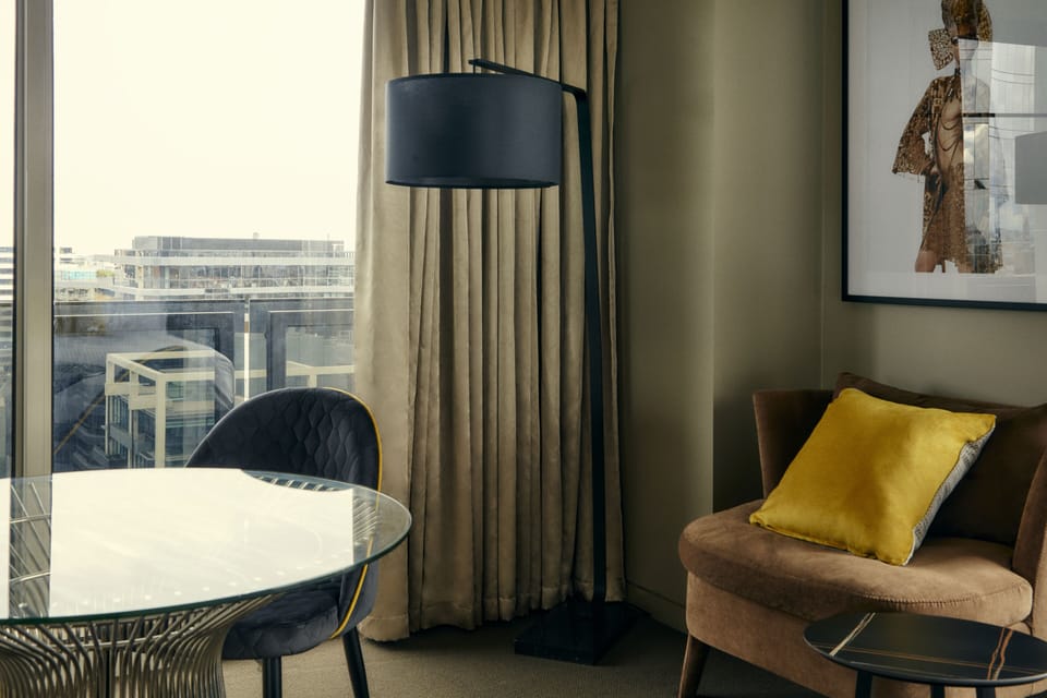 In-room safe, desk, laptop workspace, blackout drapes
