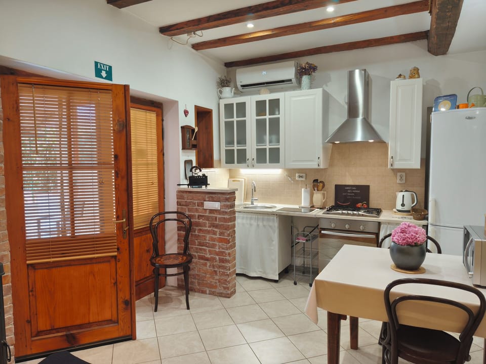 Studio, Terrace | Private kitchen | Electric kettle, paper towels