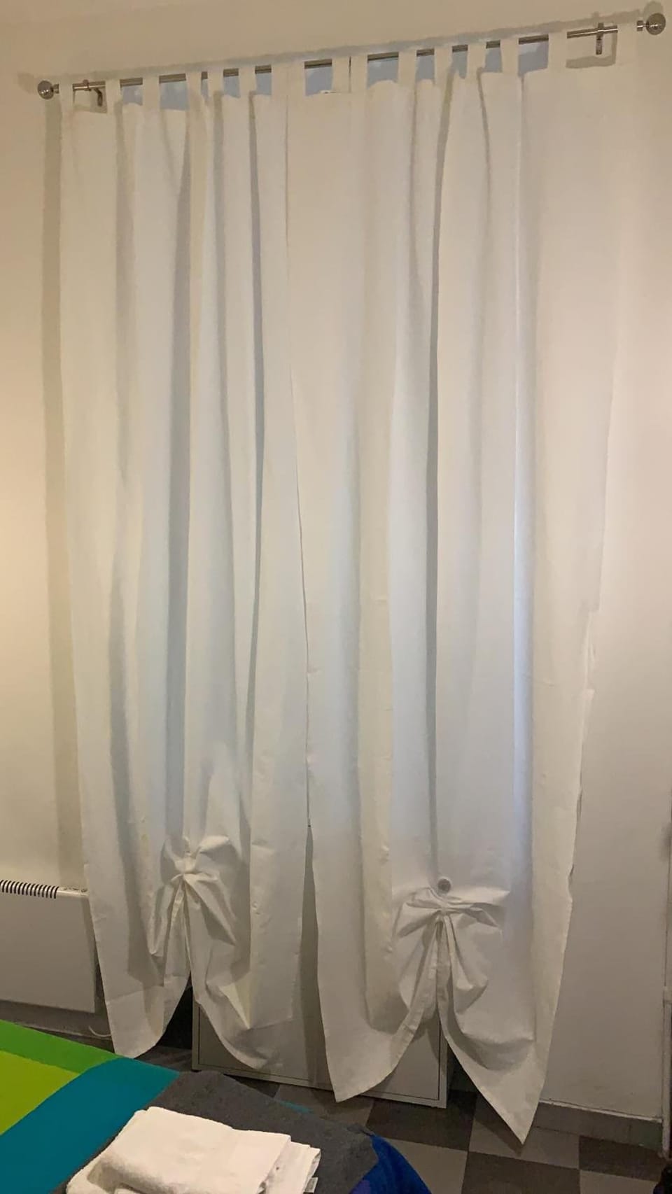 Down comforters, blackout drapes, WiFi (free), bed sheets