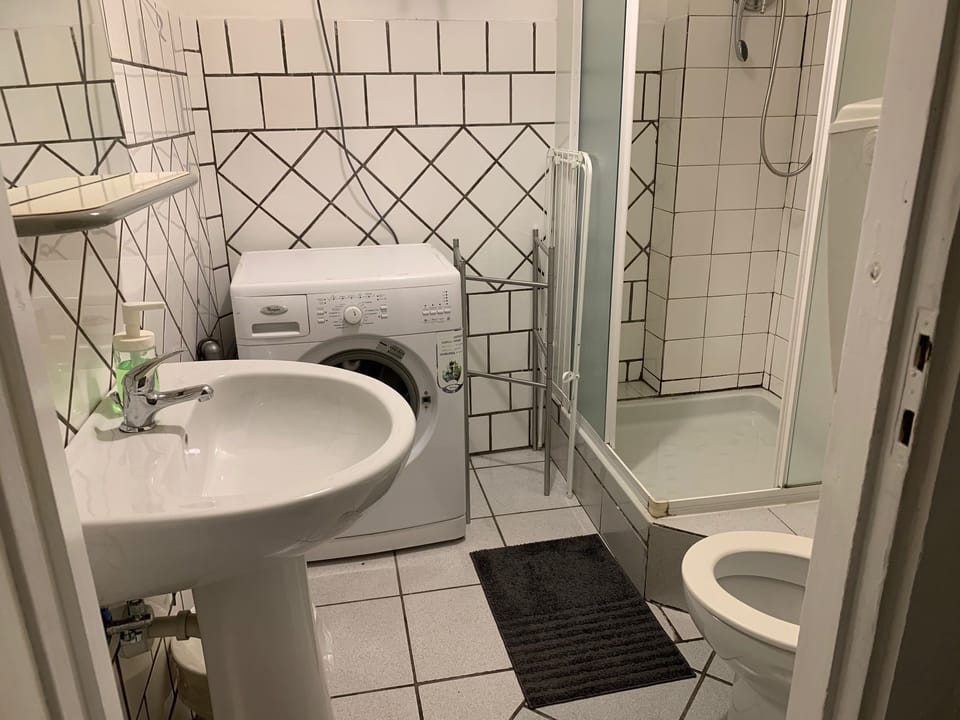 Exclusive Apartment | Bathroom | Hair dryer, towels, soap, toilet paper