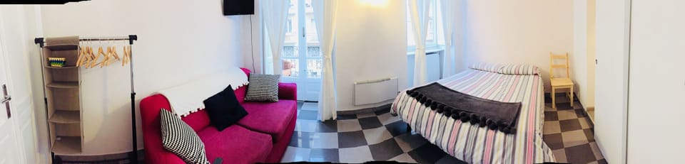 Family Room, 1 Queen Bed with Sofa bed | Down comforters, blackout drapes, free WiFi, bed sheets