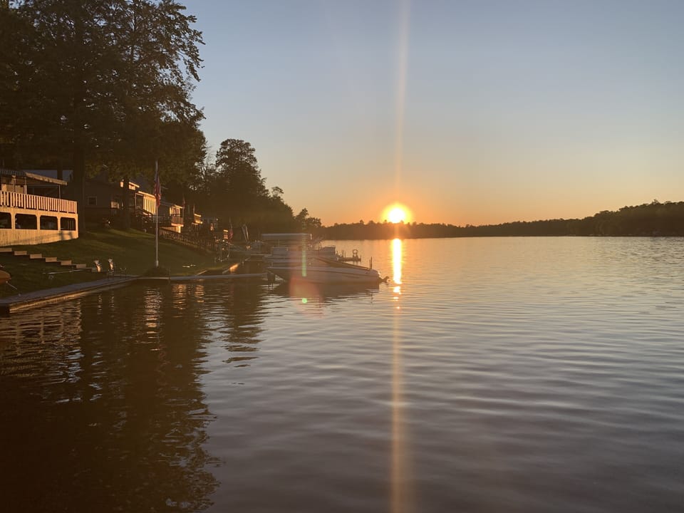Can't get enough of the sunsets here at Panther Lake!