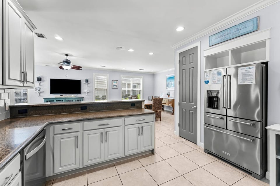 Open Concept Kitchen, Dining Room, & Living Room