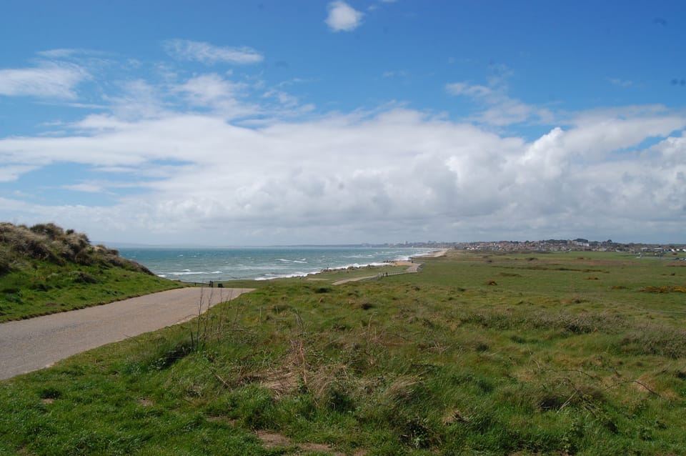 Hengistbury Head is nearby.