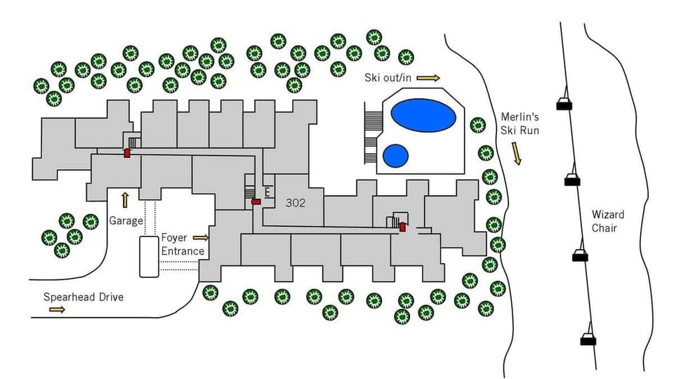 Condo location in the Lodge