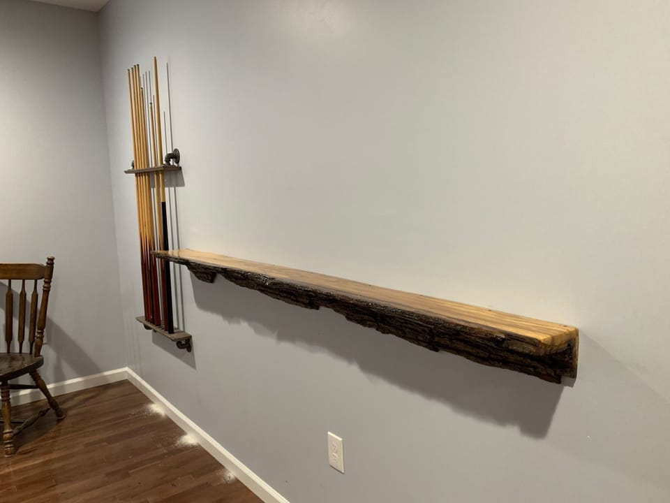 Pool table in lower level