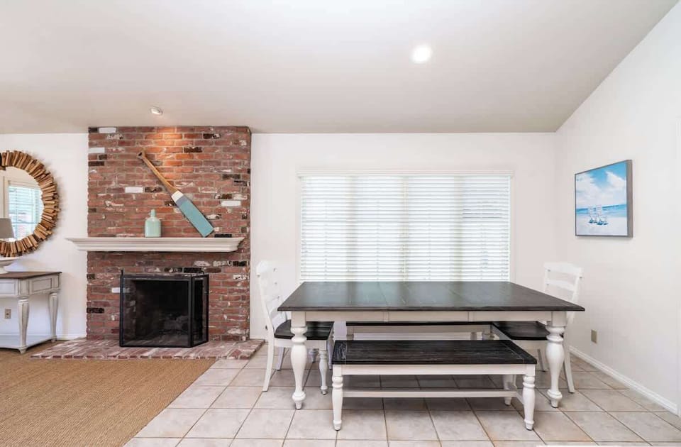 Fireplace & Dining Room