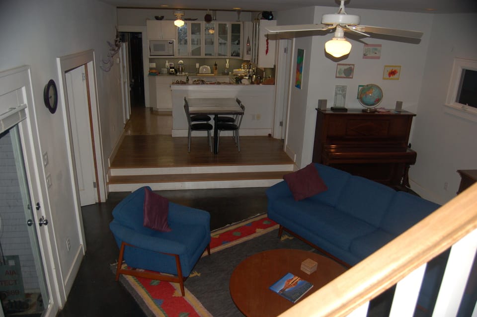 Rear Living & Kitchen from Stair