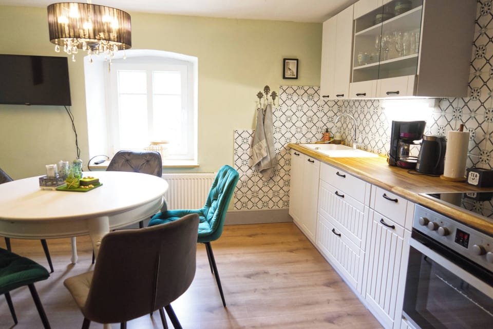 Family Apartment NR 2 | Private kitchen | Fridge, oven, stovetop, coffee/tea maker