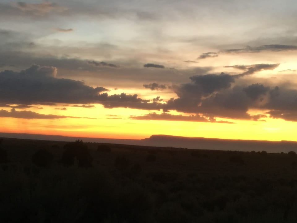 Dusk and heading to the cabin