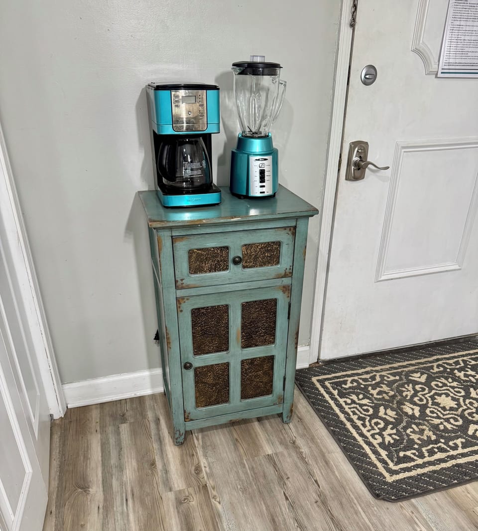I provide a blender, Mr. Coffee, Keurig, mixer and crockpot. 
